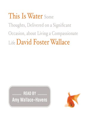 this is water the original david foster wallace recording david foster wallace this is water